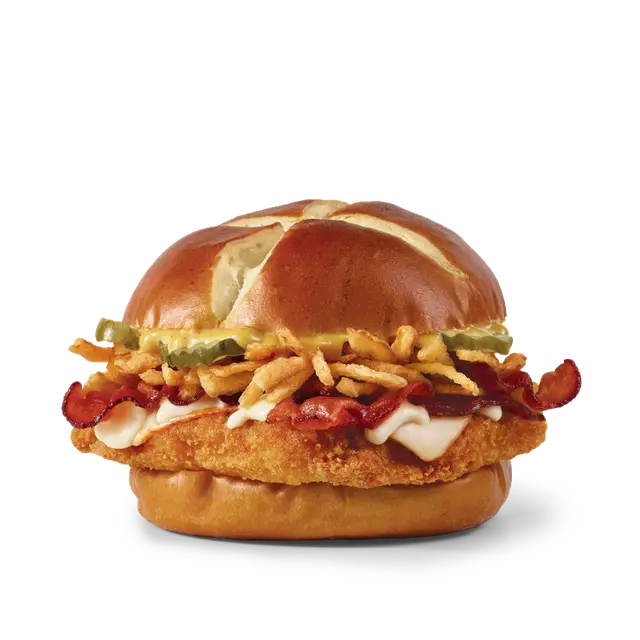 Pretzel Bacon Pub Chicken Sandwich